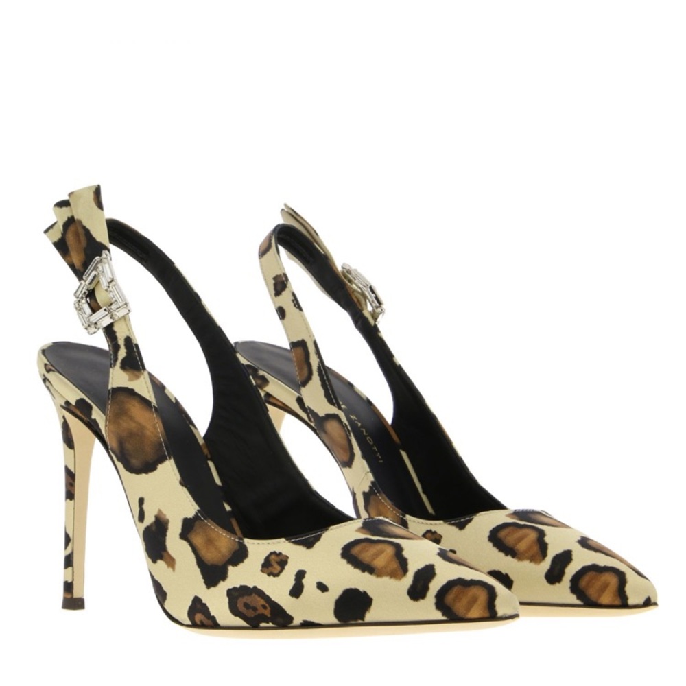 Giuseppe  Zanotti leopard sling back heels